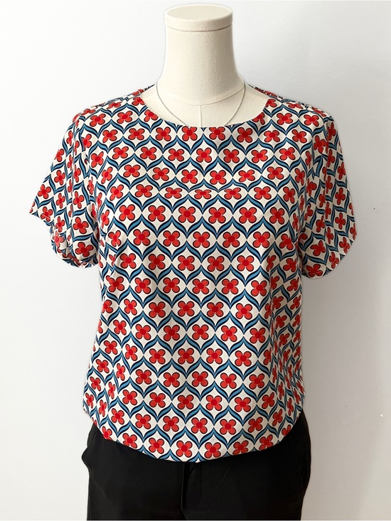 Compania Fantastica Tops - Compania Fantastica Short Sleeve Blouse With Prints